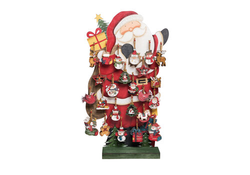  Santa Assorted Ornaments 