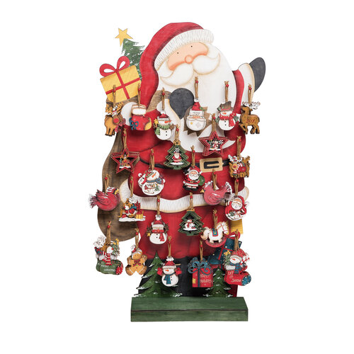  Santa Assorted Ornaments 