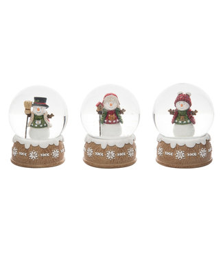 Snowman Cottage Snowglobe