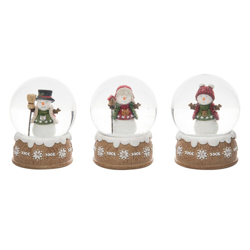 Snowman Cottage Snowglobe   Snowman Cottage Snowglobe