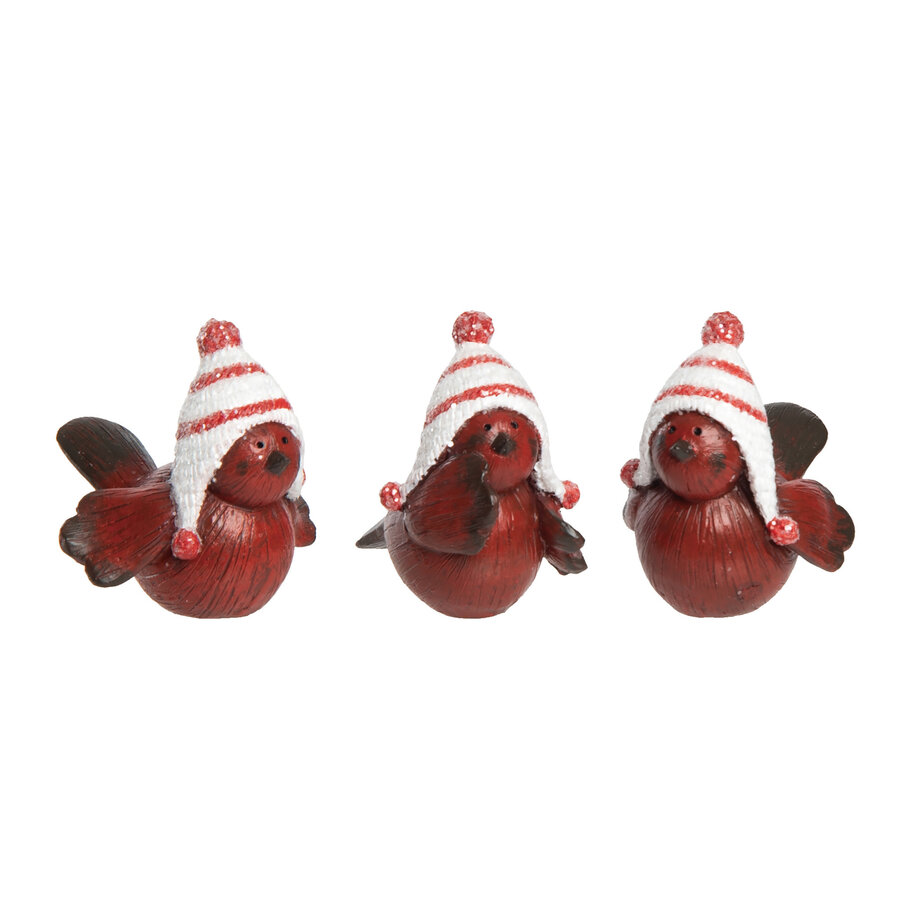 Striped Hat Bird Figure