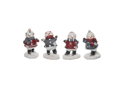  Snowman Figures in Hats 