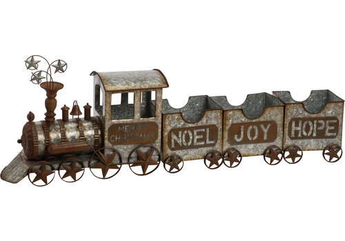 Galvanized Metal Train   Galvanized Metal Train