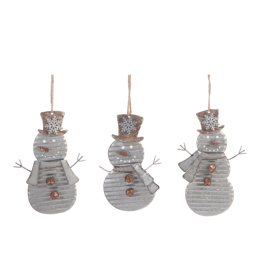 Metal Snowman Ornament