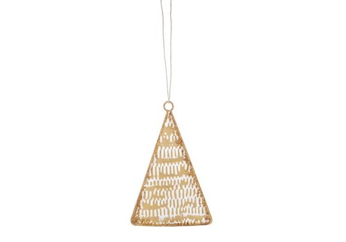  Embossed Gold Tree Ornament 