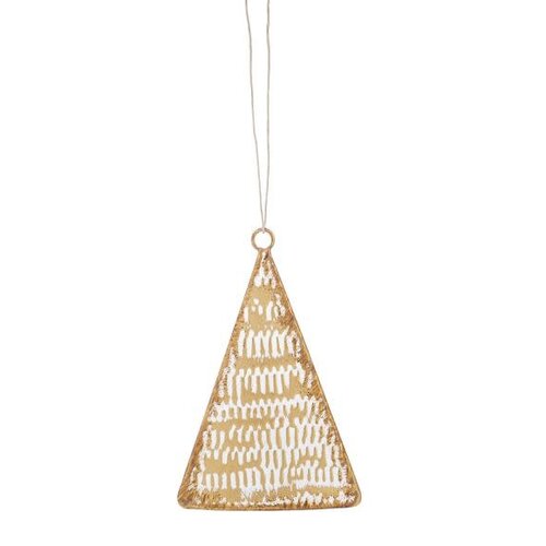  Embossed Gold Tree Ornament 