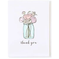 Mason Jar Thank You Card