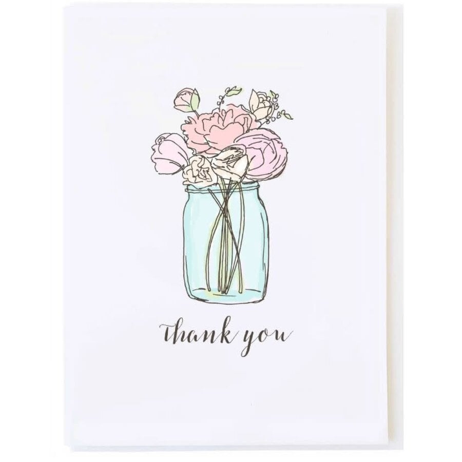 Mason Jar Thank You Card