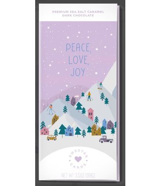 Sweeter Cards Peace, Love, Joy Card with Chocolate Bar