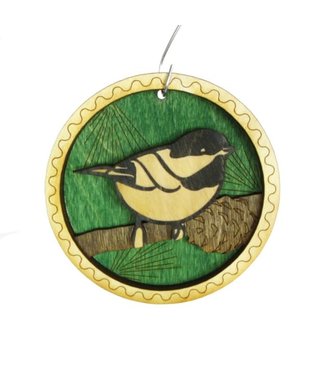 Doles Orchard Chickadee Layered Ornament