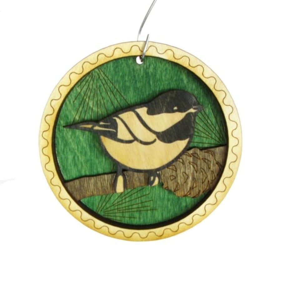 Chickadee Layered Ornament