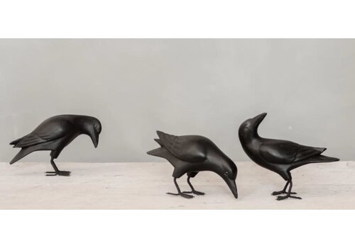  Aviologie Hand Carved Wood Mini Crow 