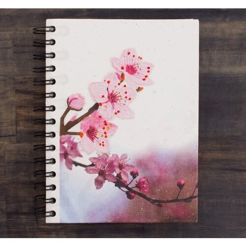  Mr. Ellie Pooh Fair Trade Cherry Blossoms Large Notebook 