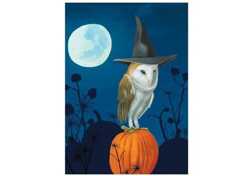  Allport Editions Halloween Hoot Owl Card 