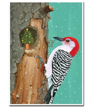 Woodpecker Holiday Card
