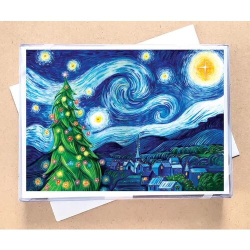  Allport Editions Starry Night Boxed Holiday Cards 