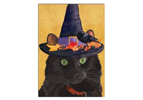  Allport Editions Witch Cat Card 