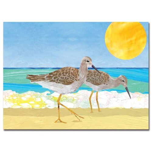  Allport Editions Sandpipers Anniv Card 