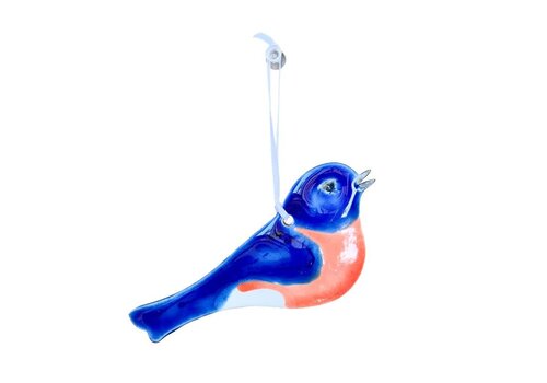  Wayne Village Pottery Bluebird Clay Ornament 