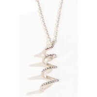 Juniper Swirl Pendant Necklace Silver