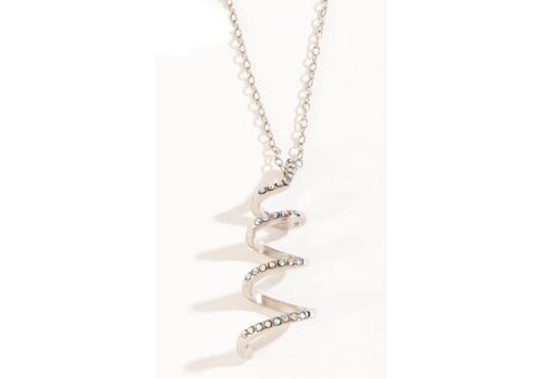 Howards Juniper Swirl Pendant Necklace Silver   Howards Juniper Swirl Pendant Necklace Silver