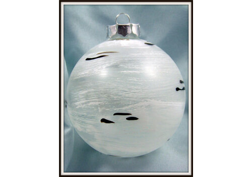  Birch Medium Glass Ornament 