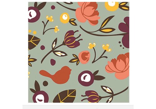  Nora Fleming Finch Cocktail Napkins 