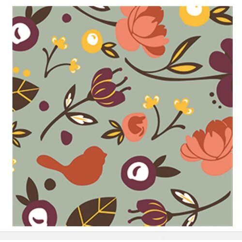  Nora Fleming Finch Cocktail Napkins 