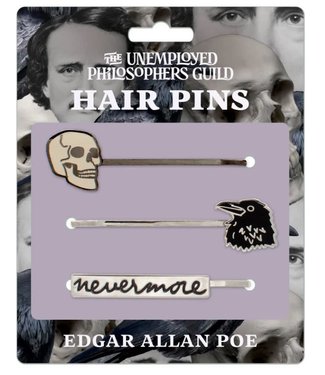 Unemployed Philosophers Guild Edgar Allen Poe Hair Pins