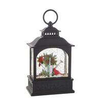 Cardinals on Watering Can Lantern