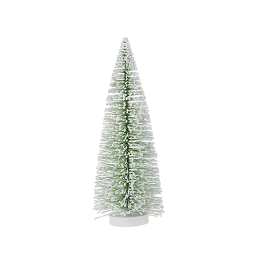 Flocked Bottle Brush Tree