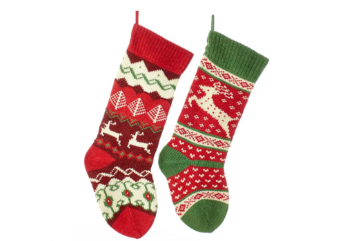  Kurt Adler Reindeer Stocking 