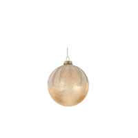 Glass Ball Crackle Ornament
