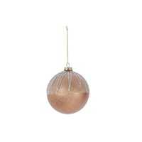 Glass Ball Crackle Ornament
