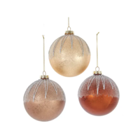 Glass Ball Crackle Ornament