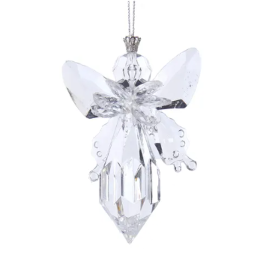 Clear Angel Ornament