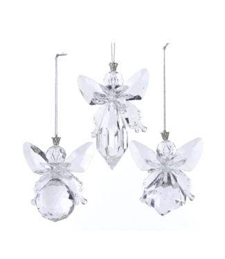 Kurt Adler Clear Angel Ornament
