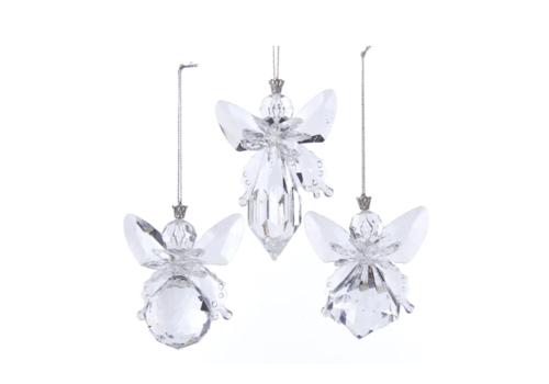  Kurt Adler Clear Angel Ornament 