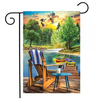 Lakeside Escape Garden Flag