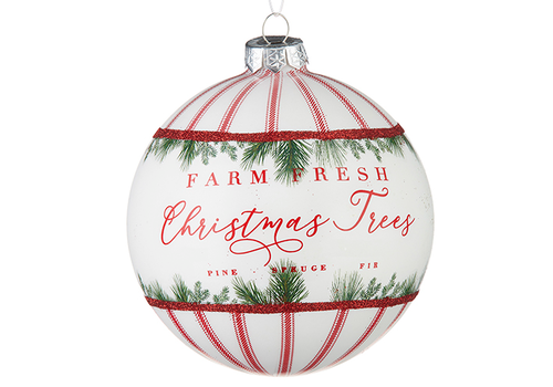  Christmas Tree Ball Ornament 5" 