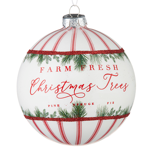  Christmas Tree Ball Ornament 5" 