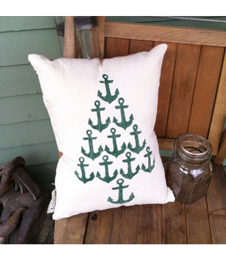Seagate Studio Anchor Christmas Tree Pillow