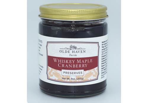  Olde Haven Farm Whiskey Maple Cranberry Preserves 