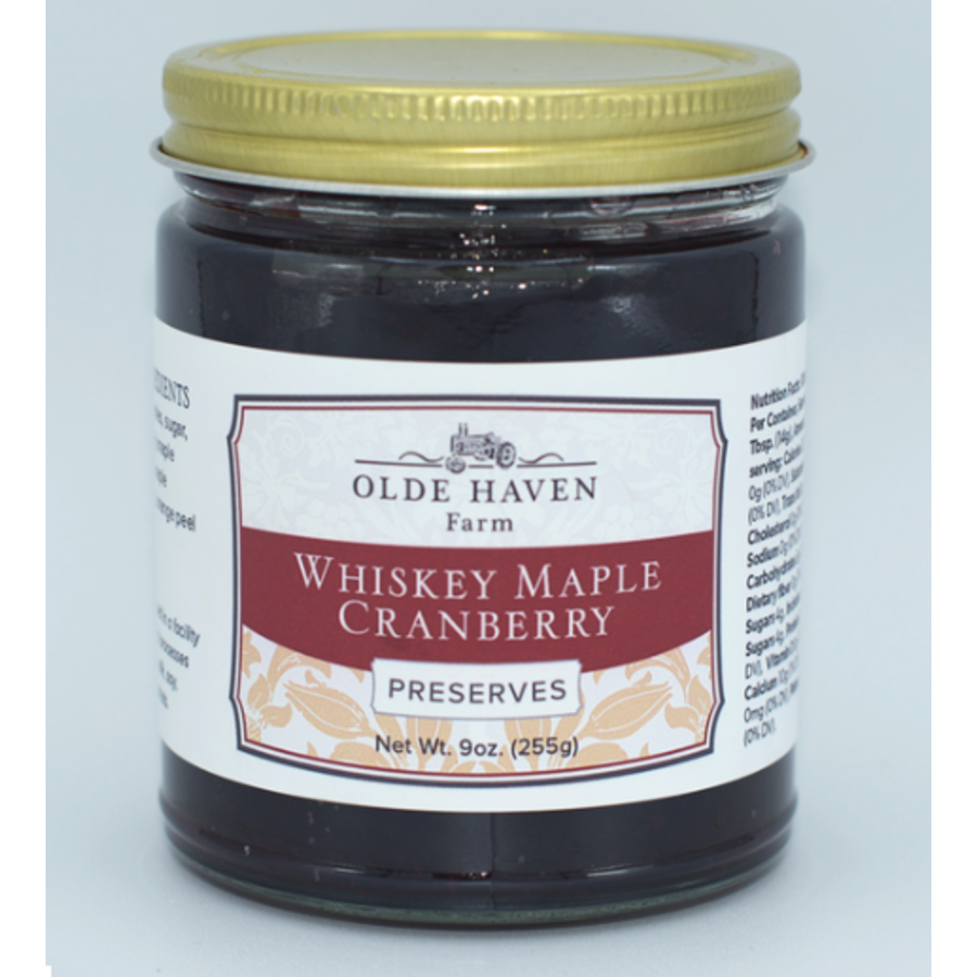 Whiskey Maple Cranberry Preserves
