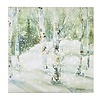 Snowy Birch Forest Lighted Print
