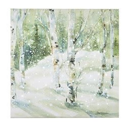  Snowy Birch Forest Lighted Print 