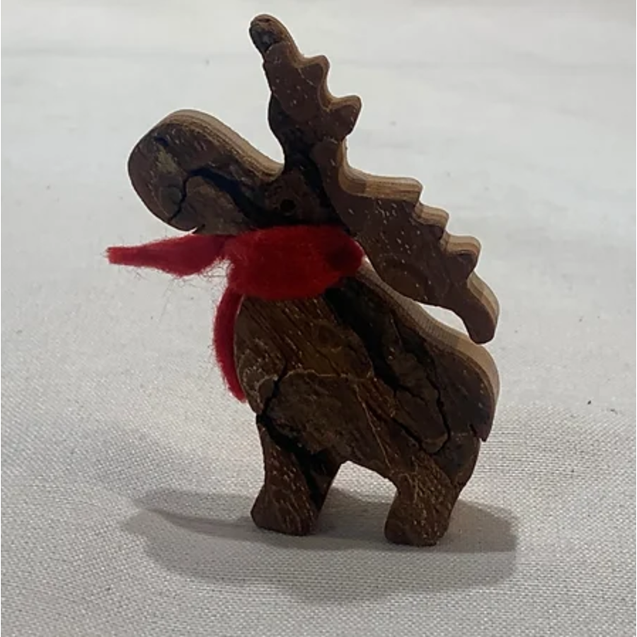 Bark Standing Moose Small