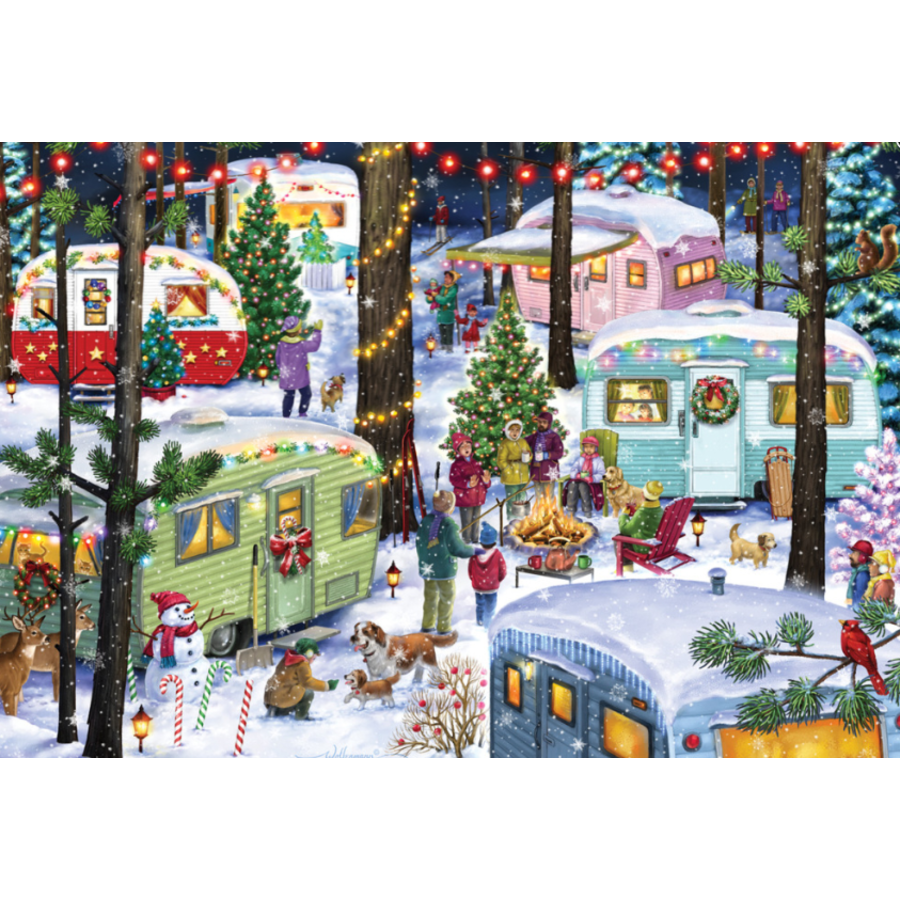 Christmas Camping Jigsaw Puzzle 100 pc.