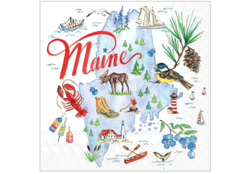  Boston International Maine Paper Cocktail Napkins 