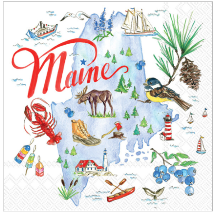 Maine Paper Cocktail Napkins